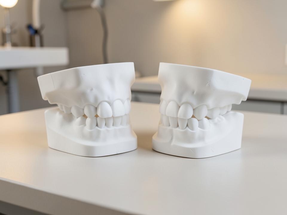 Dental study models used to plan a complete smile makeover